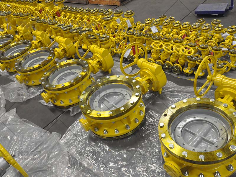 china triple eccentric butterfly valves