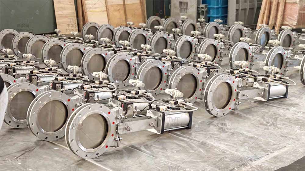 stainless steel pneumatic slide gate