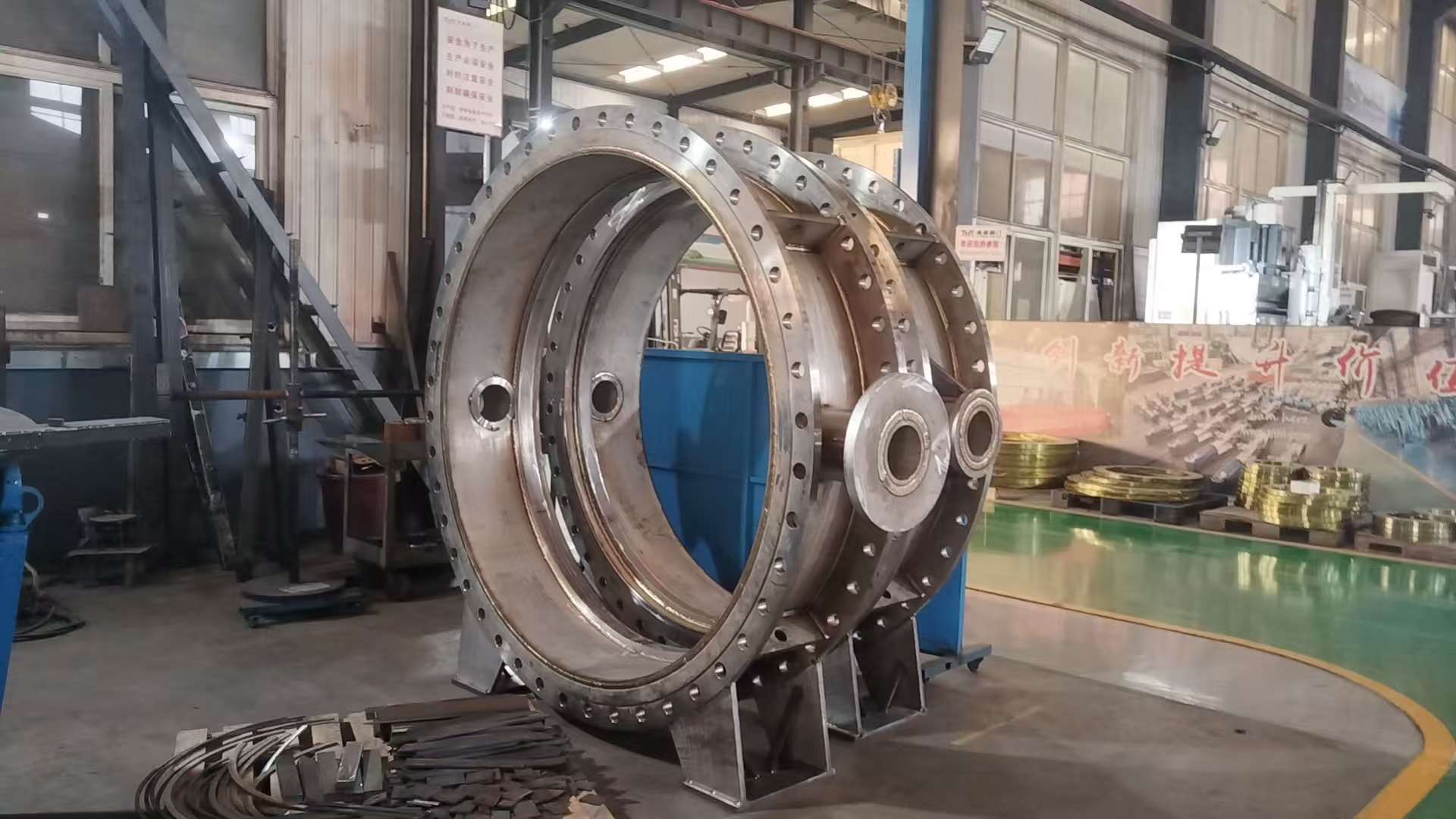 HYDRAULIC BUTTERFLY VALVE FOR SEA WATER DN1800 PN10