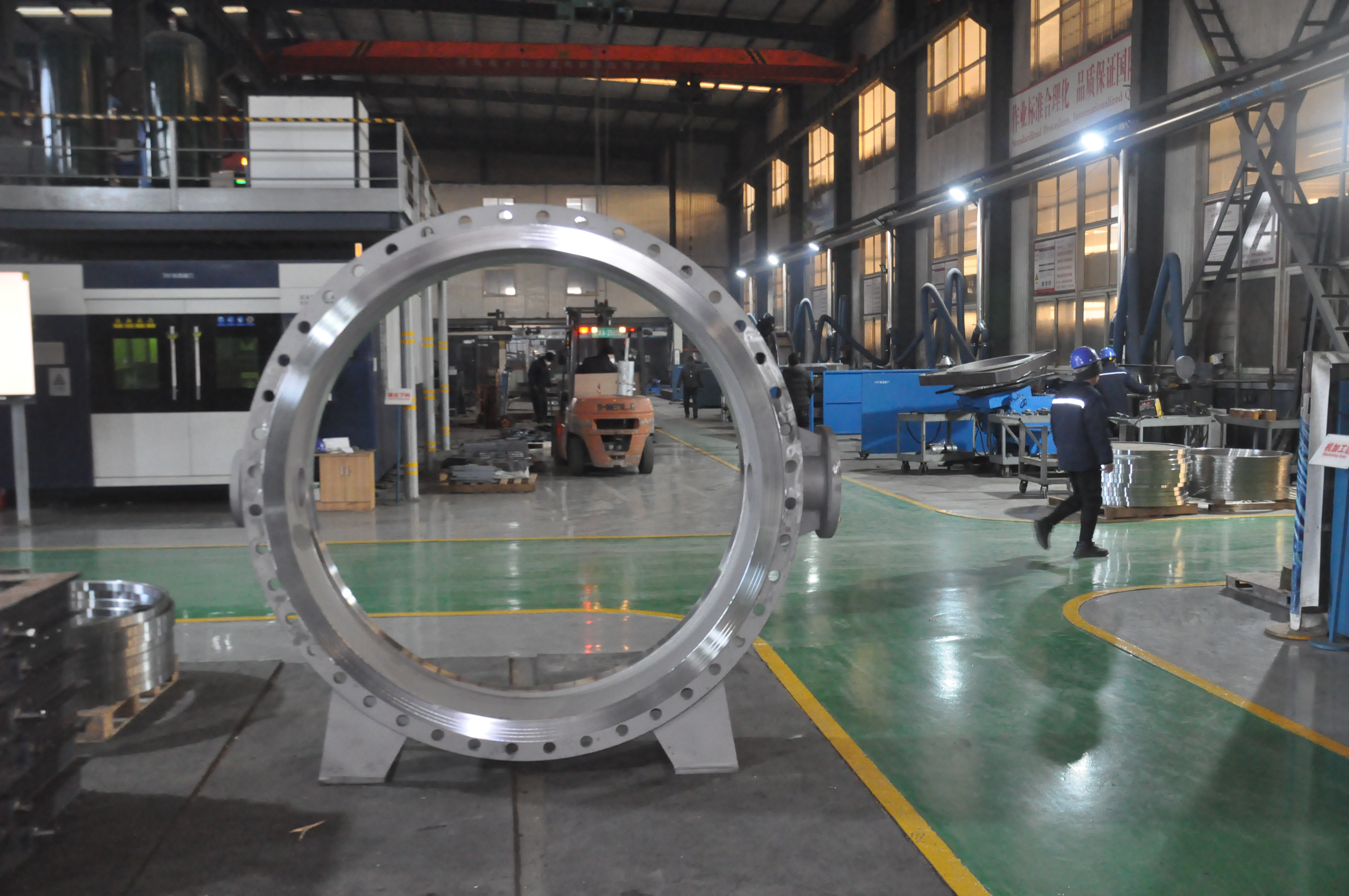HYDRAULIC BUTTERFLY VALVE FOR SEA WATER DN1800 PN10