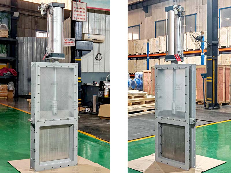 pneumatic sliding gate control valve