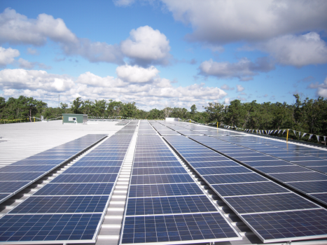 Sistema de panel solar L pie