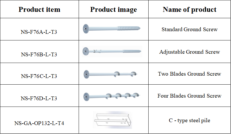 Pfahl für Solar Ground System