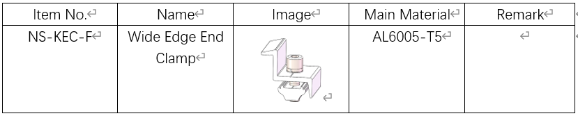 solar wide edge clamp