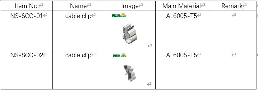 solar system cable clip