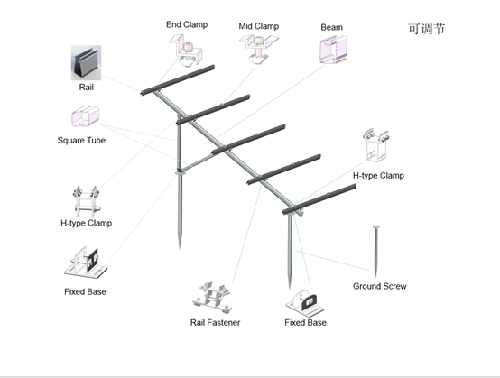 cấu trúc mái dốc năng lượng mặt trời