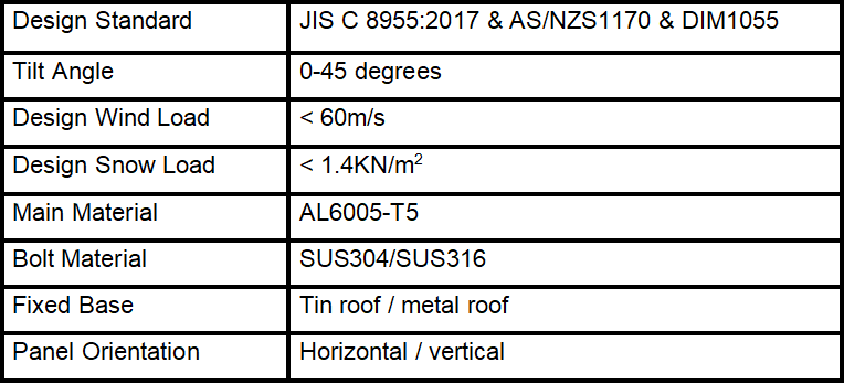 solar structure on concrete roof