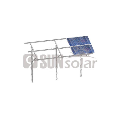 C Pile Solar Ground Mounting System