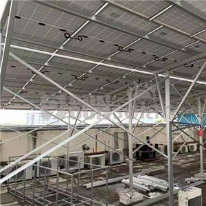 콘크리트 지붕에 태양 지붕 장착 시스템 높은 구조