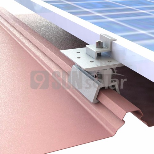 Solar Roof Mounting System Paralleled On Tin Roof