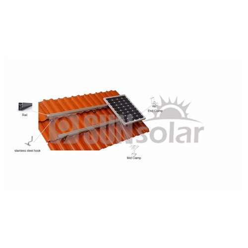 Solar Roof Mounting System On Tile Roof