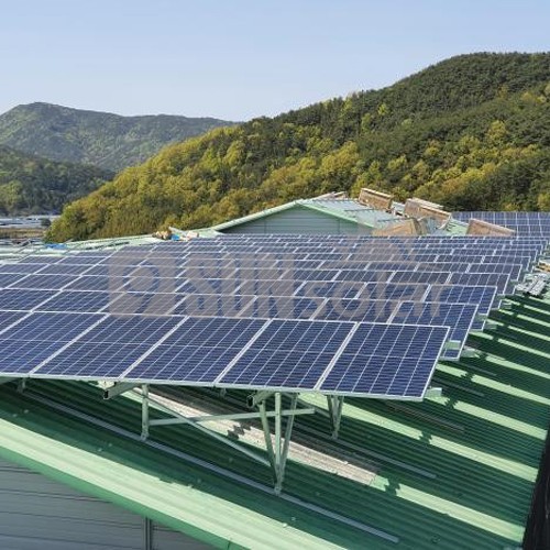 Solar Roof Mounting System On Tin Roof (Korean Style)