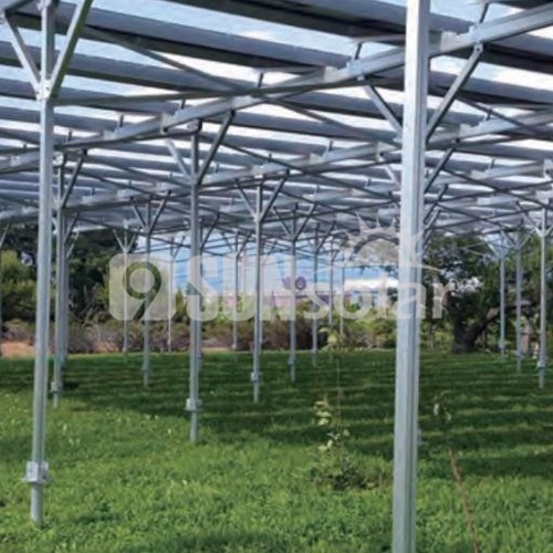 Sistema de montagem solar agrícola