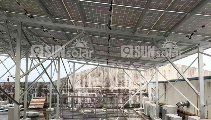 solar aluminium rail