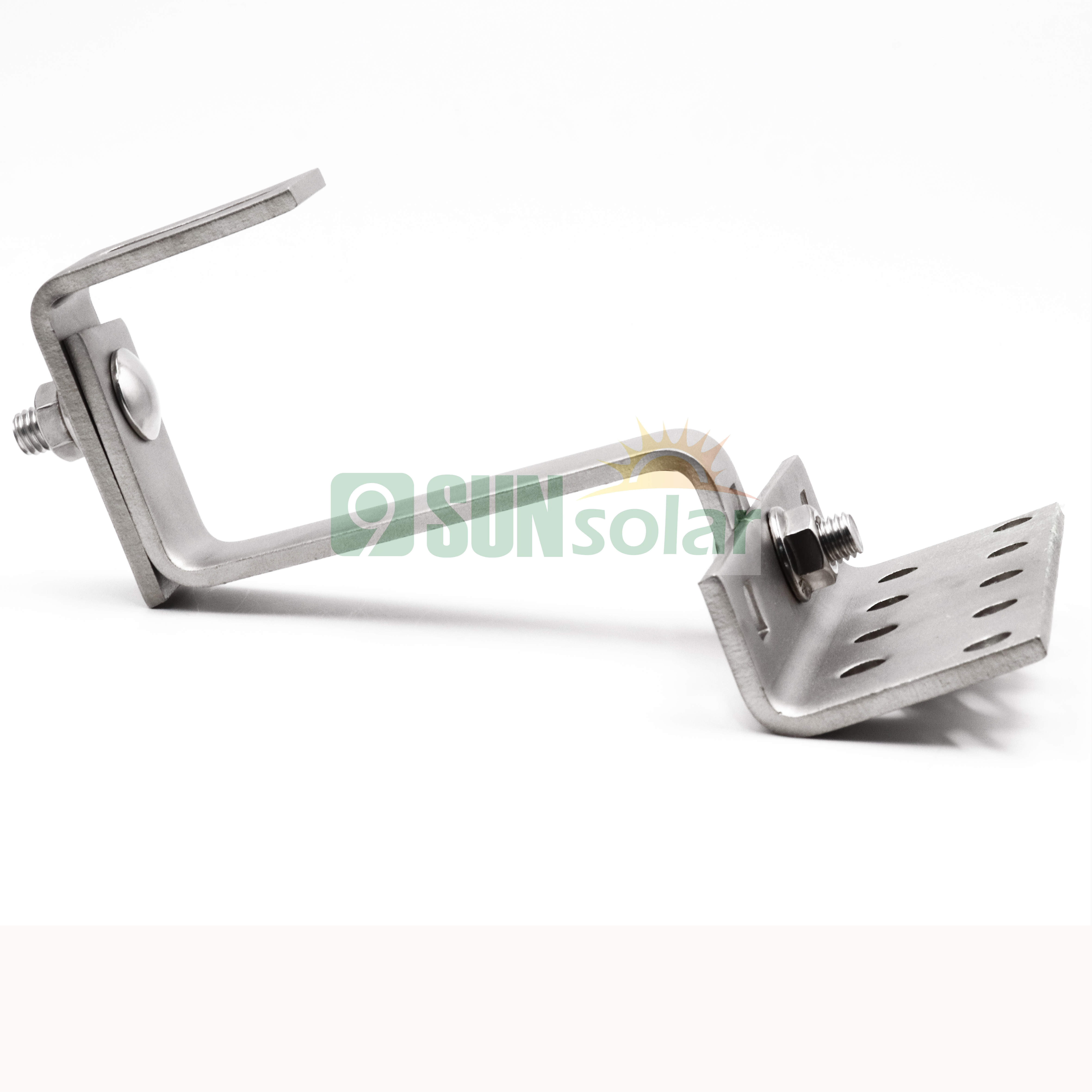 Mounting solar systems double adjustable stainless steel solar tile roof hook for the installation of solar panels on the roof