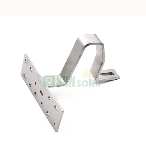 Product For Roof Solar Roof Mounting Solar Panel Bracket Mounting Steel Metal Solar PV Flat Tile Roof Hook