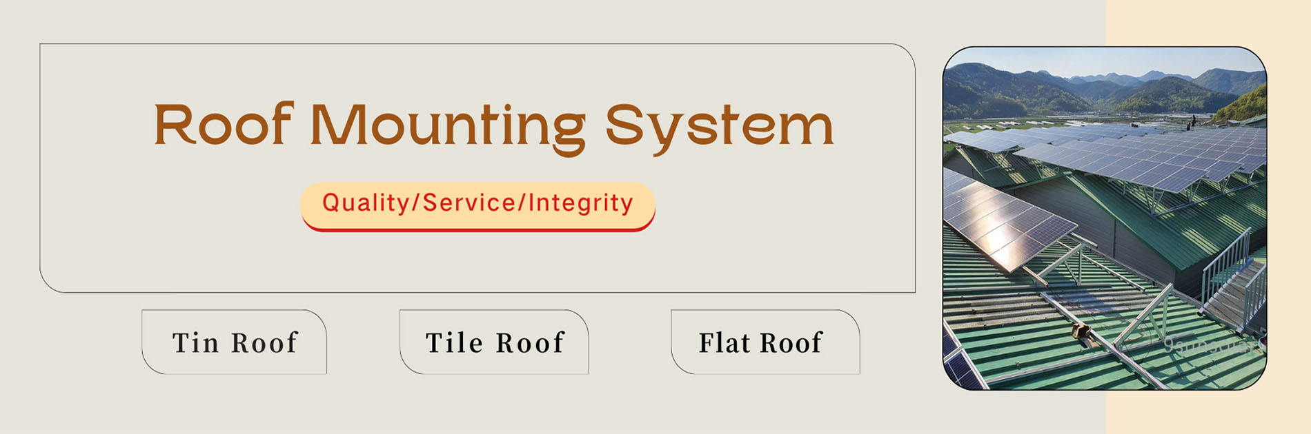 solar roof mount system