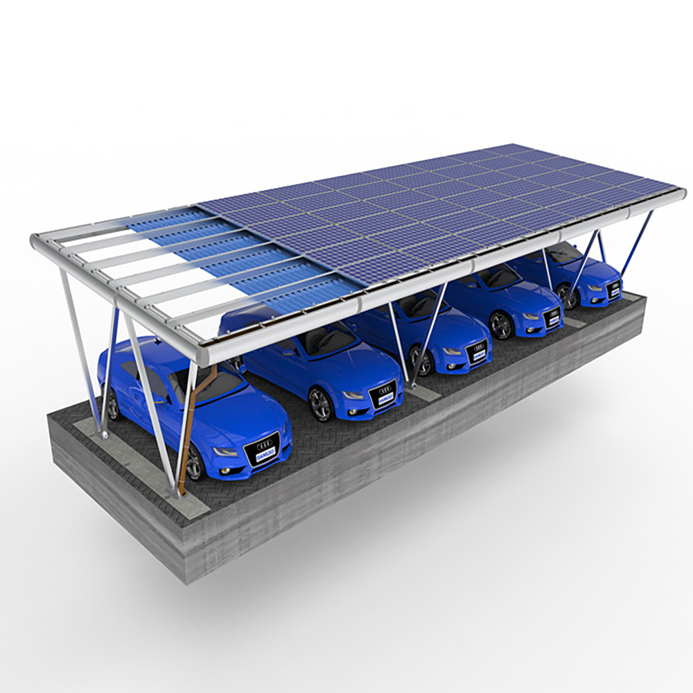 Professional designs commercial solar roof carport structures for car port pv
