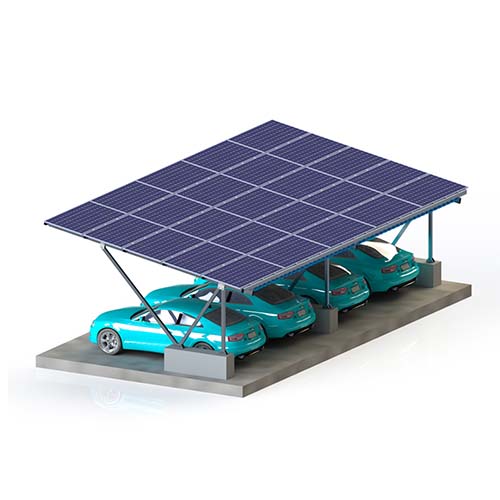 Projetos profissionais estruturas de garagem de telhado solar comercial para porta de carro pv