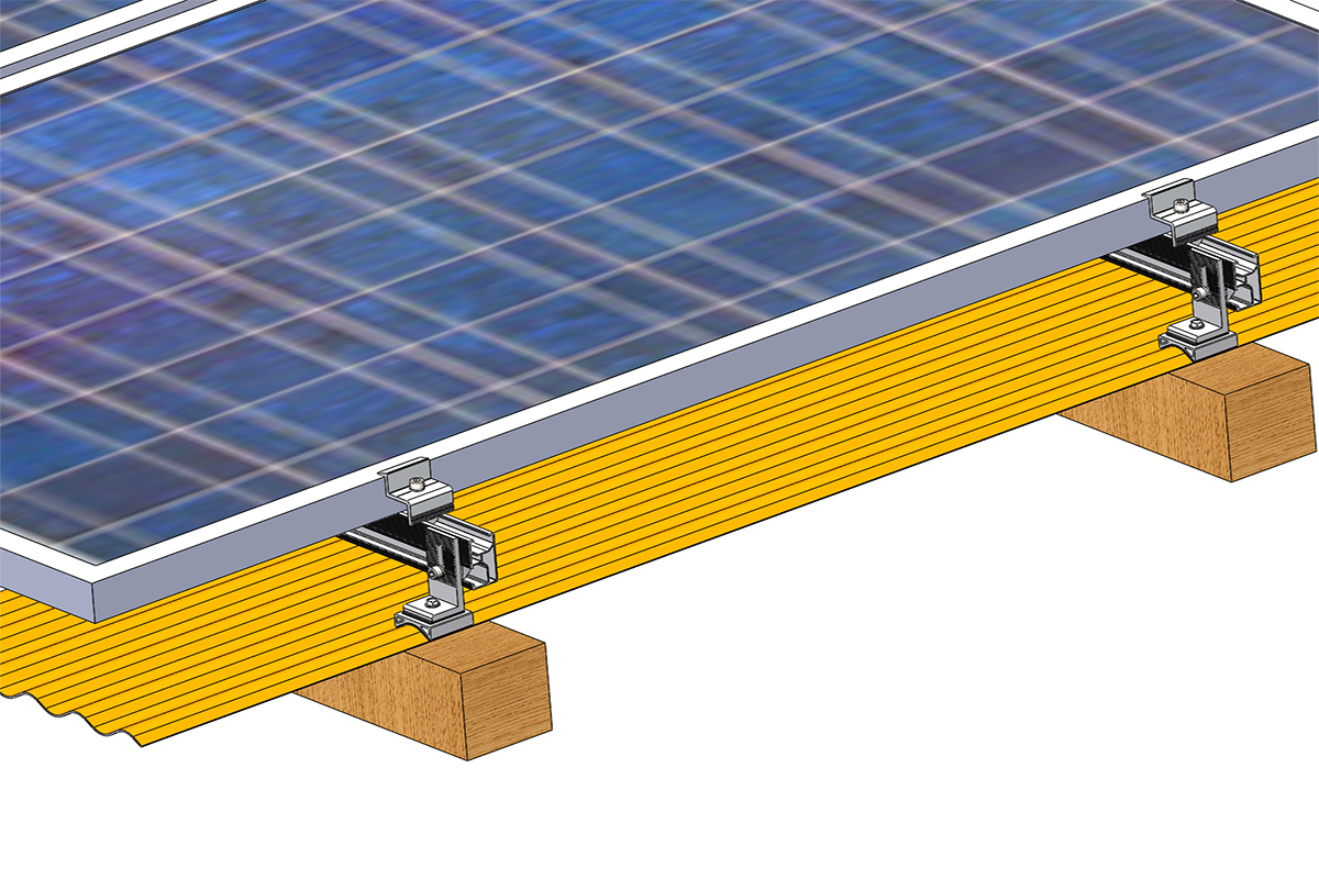 tin roof solar mount bracket