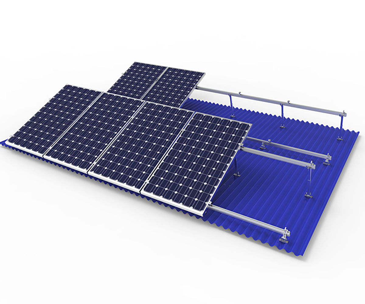 ballasted solar roof mount