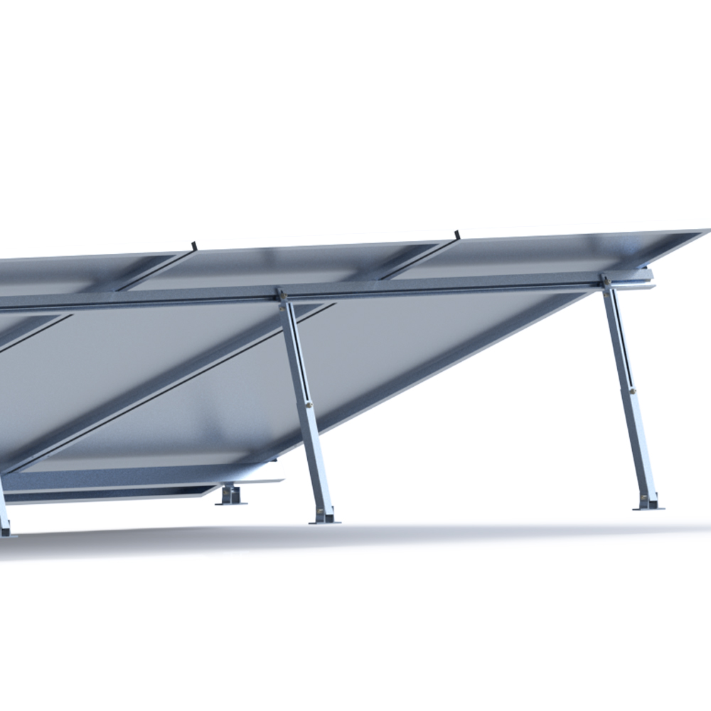 Adjustable solar panel tilt mount brackets