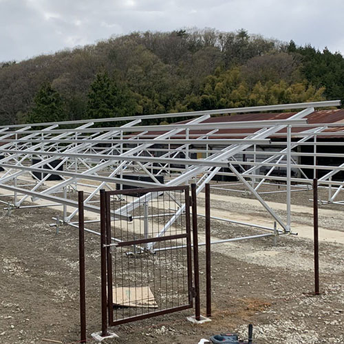 high quality ground mount pv solar racking structure