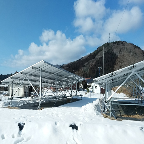 Montagestruktur für bodenmontierte Photovoltaikanlagen