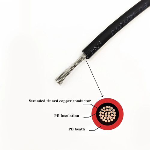 photovoltaics solar panel mounting 16mm2 electric cables for house wiring