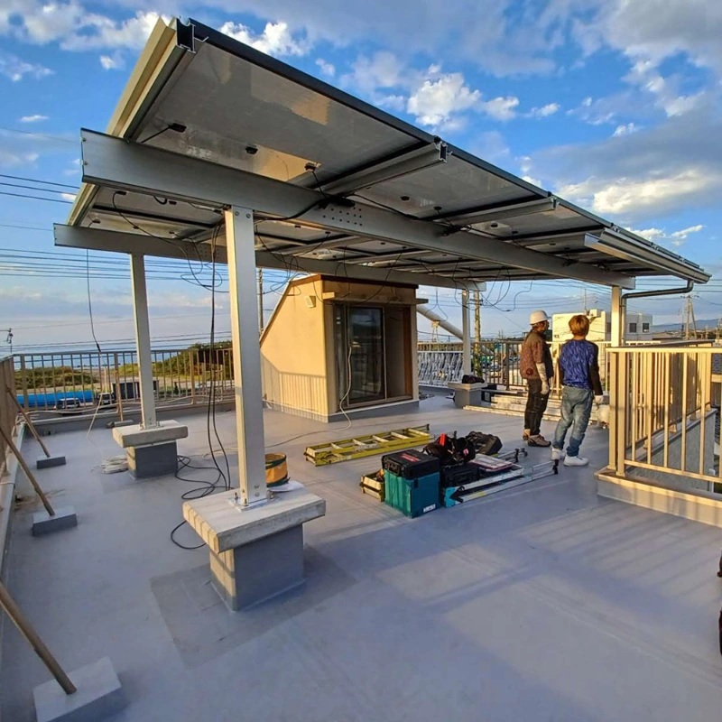 Estructura de soporte de panel solar para sistemas solares de techo de diseño e instalación rápida para un sistema solar completo para el hogar