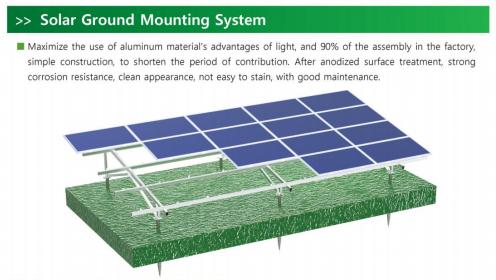 solar ground mount installation