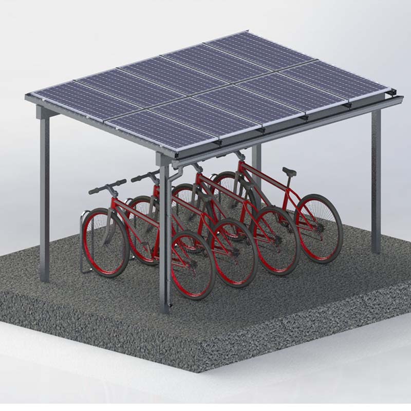 solar bicycle shed