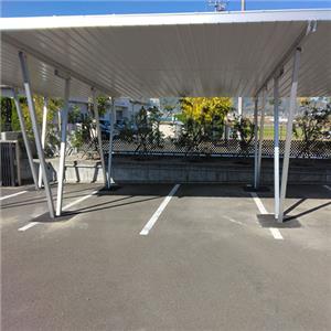 Sistema de marco de montaje con soporte para panel solar de cochera de aluminio resistente al agua