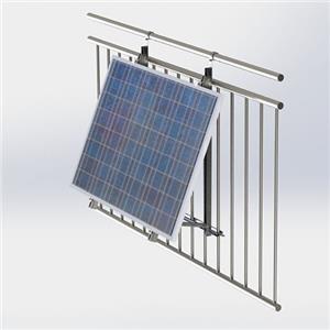 Easy to install solar balcony system for PV bracket mount
