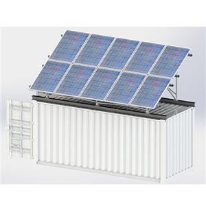 Precio bajo de contenedor para panel solar para soporte de sistema solar de contenedor