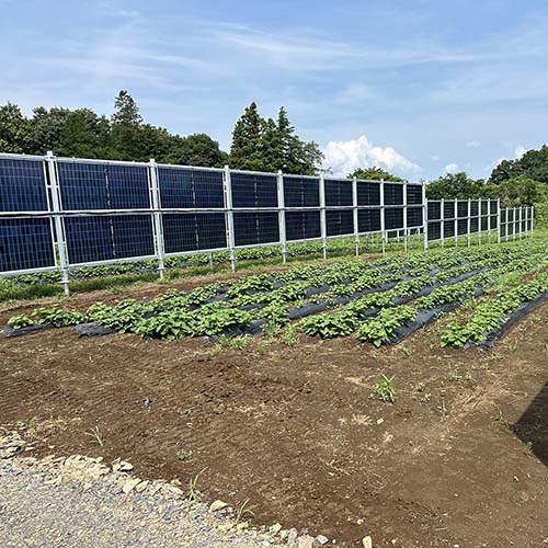 Aluminum pv bifacial vertical solar panels fence mounting array