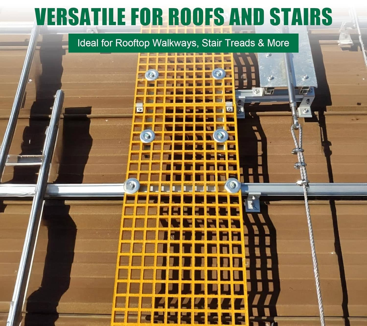solar rooftop walkway