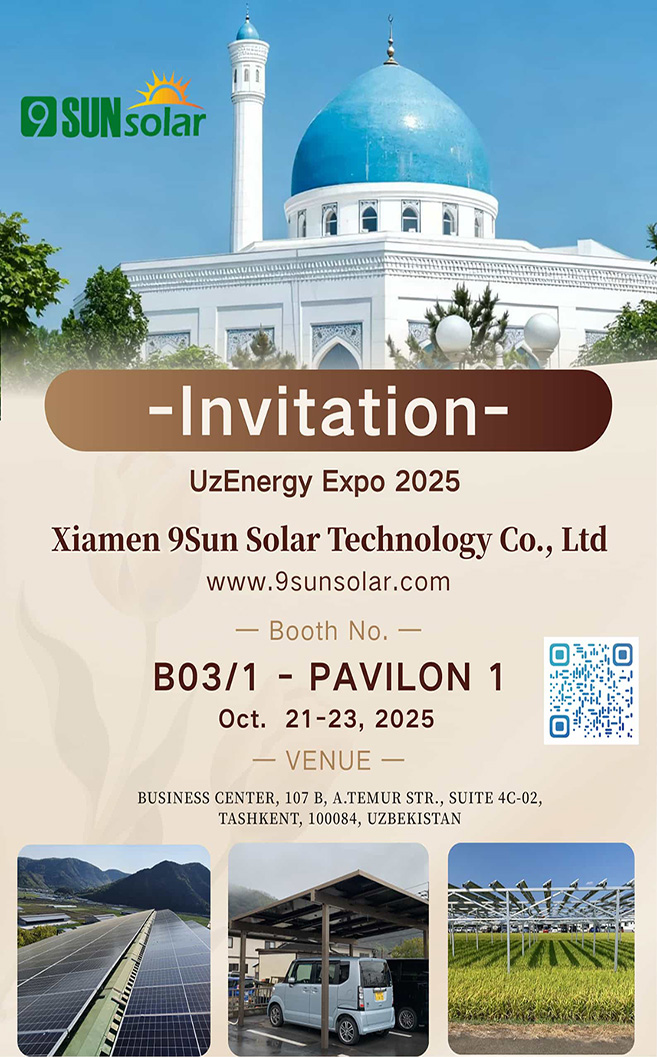 9Sun Solar to Present Comprehensive Solar Solutions at UzEnergy Expo 2025