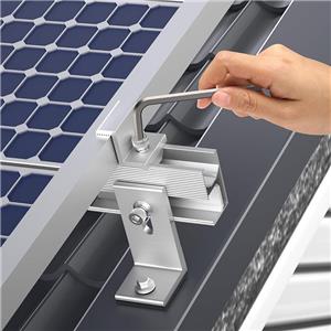 Aluminum Pv Panel Mounting Brackets For Solar Panel Roof Mount