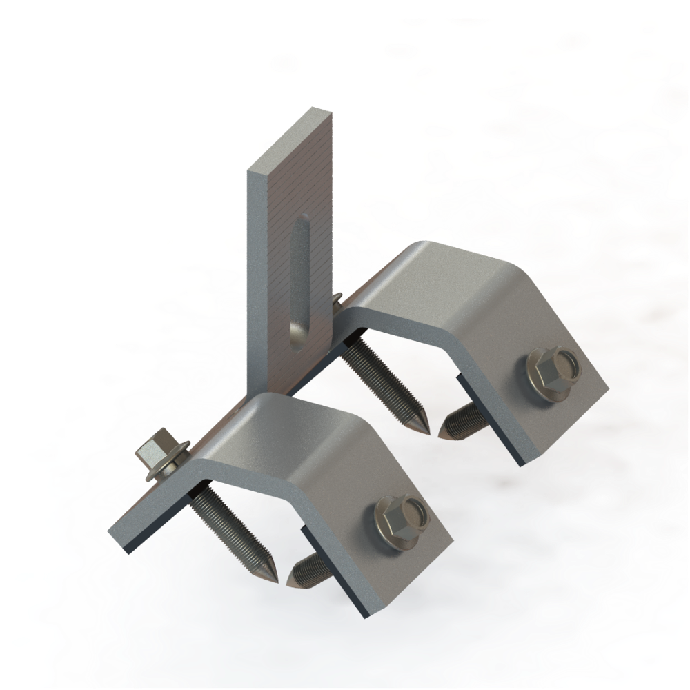 Aluminium Solar Metal Roof Brackets Clamps Mount
