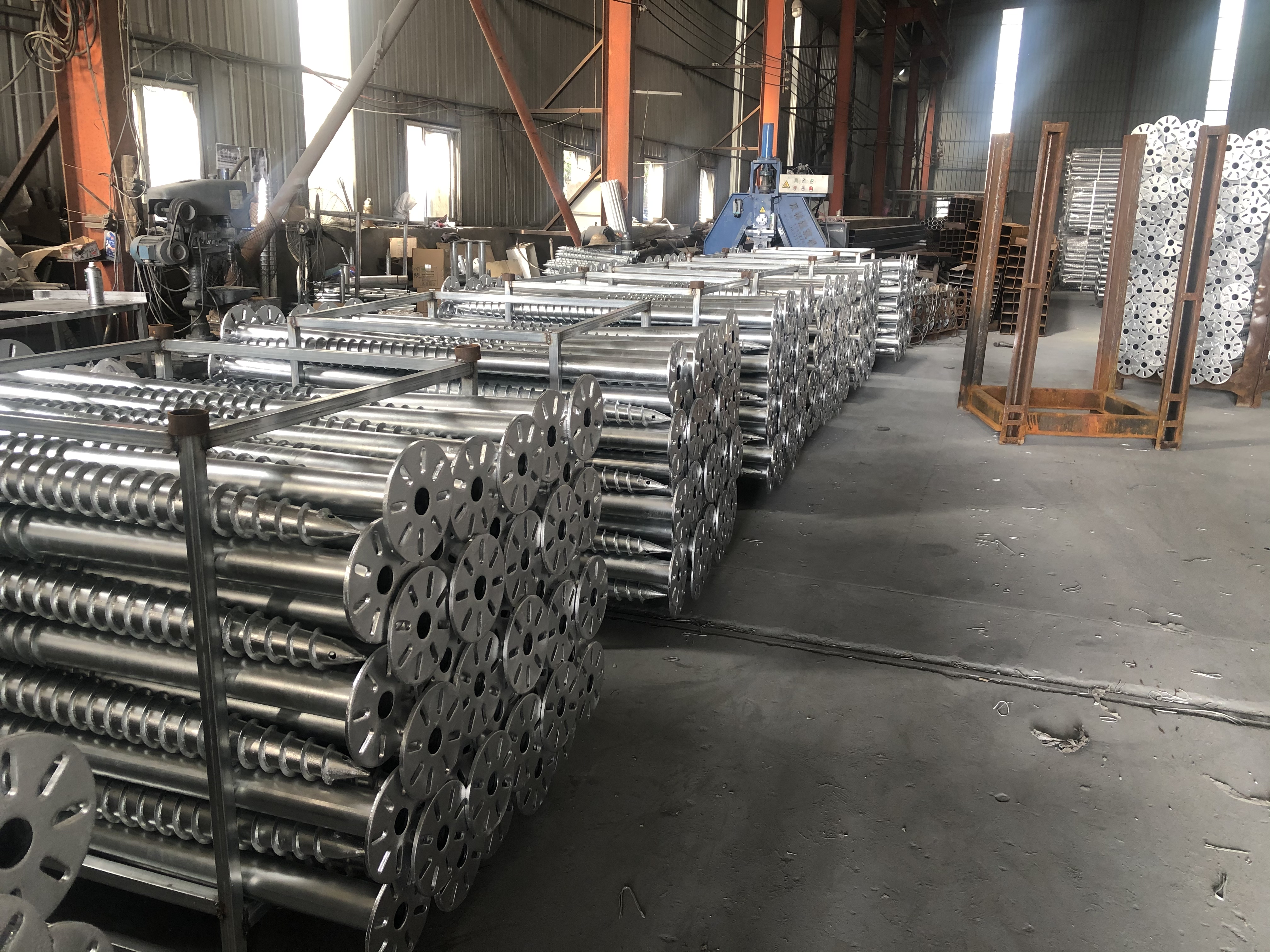 ground screw solar farm