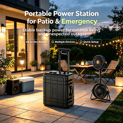2480Wh LiFePO4 Portable Power Station – Solar Generator for Home Backup, Whole-House Essentials During Power Outage, Quiet & Emission-Free