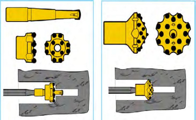 Selection of rock drilling tools for underground mines and tunnels