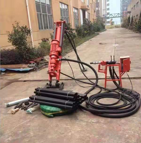 Simple down-the-hole drilling rig, hammer drilling, down-the-hole drilling rig, tripod-type down-the-hole drilling
