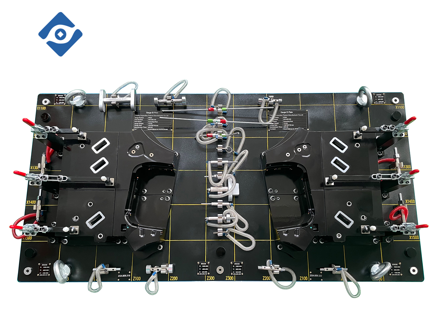 Checking fixture for Connecting Piece, seat belt