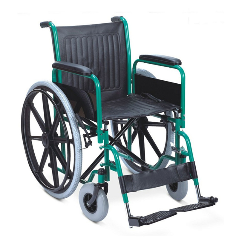 Ручная стальная инвалидная коляска