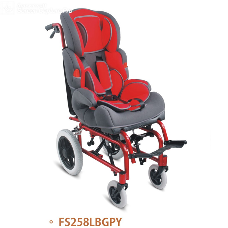 Cadeira de rodas pediátrica de alumínio ultraleve