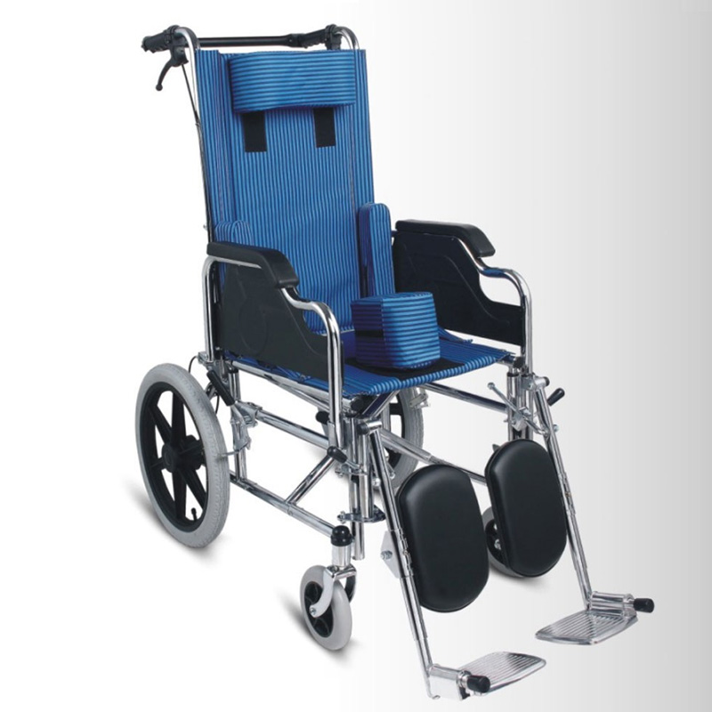 High Back Steel Manual Wheelchair