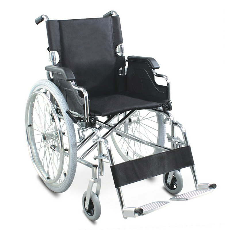 Silver Spring Steel Deluxe Folding Wheelchair