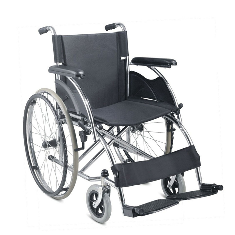 Складная стальная инвалидная коляска